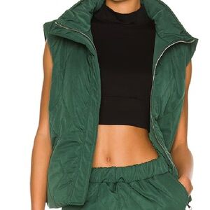 superdown Green Quilted Vest #149